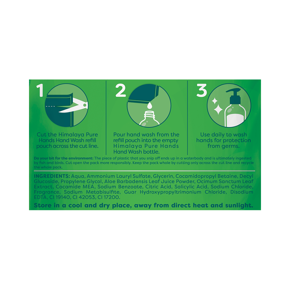 Himalaya Personal Care Tulsi Purifying Pure Hands Hand Wash Refill Pack - Image 3