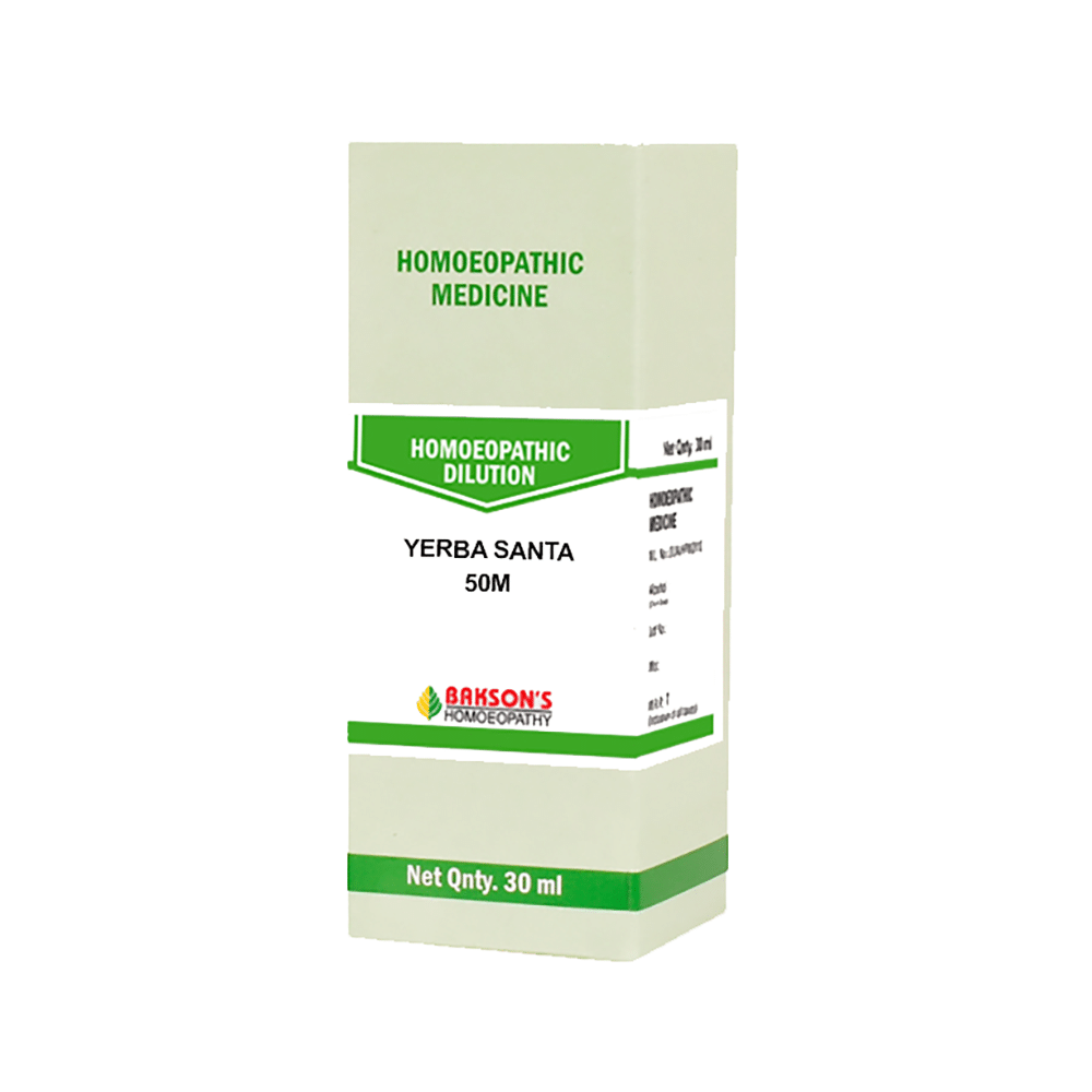 Bakson's Homeopathy Yerba Santa Dilution 50M - Image 1