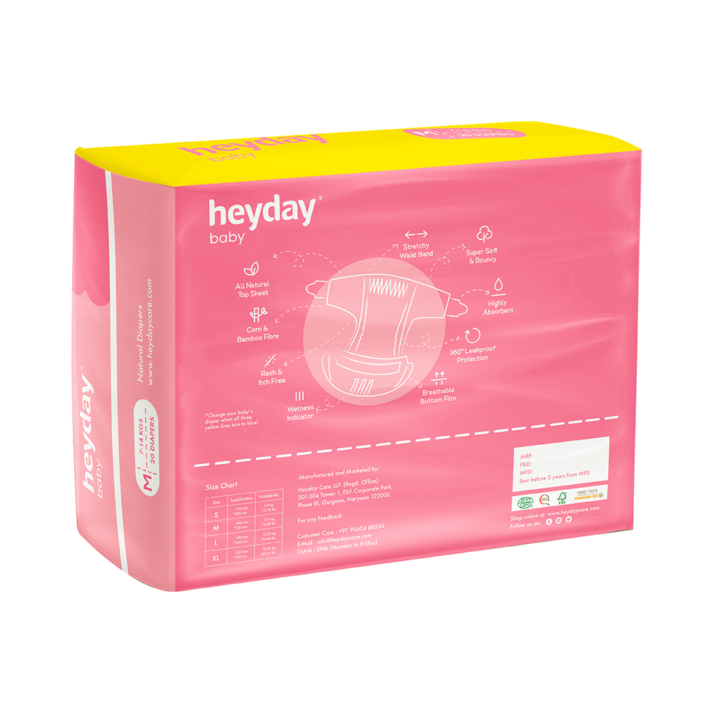 Heyday Natural Baby Diaper Medium - Image 2