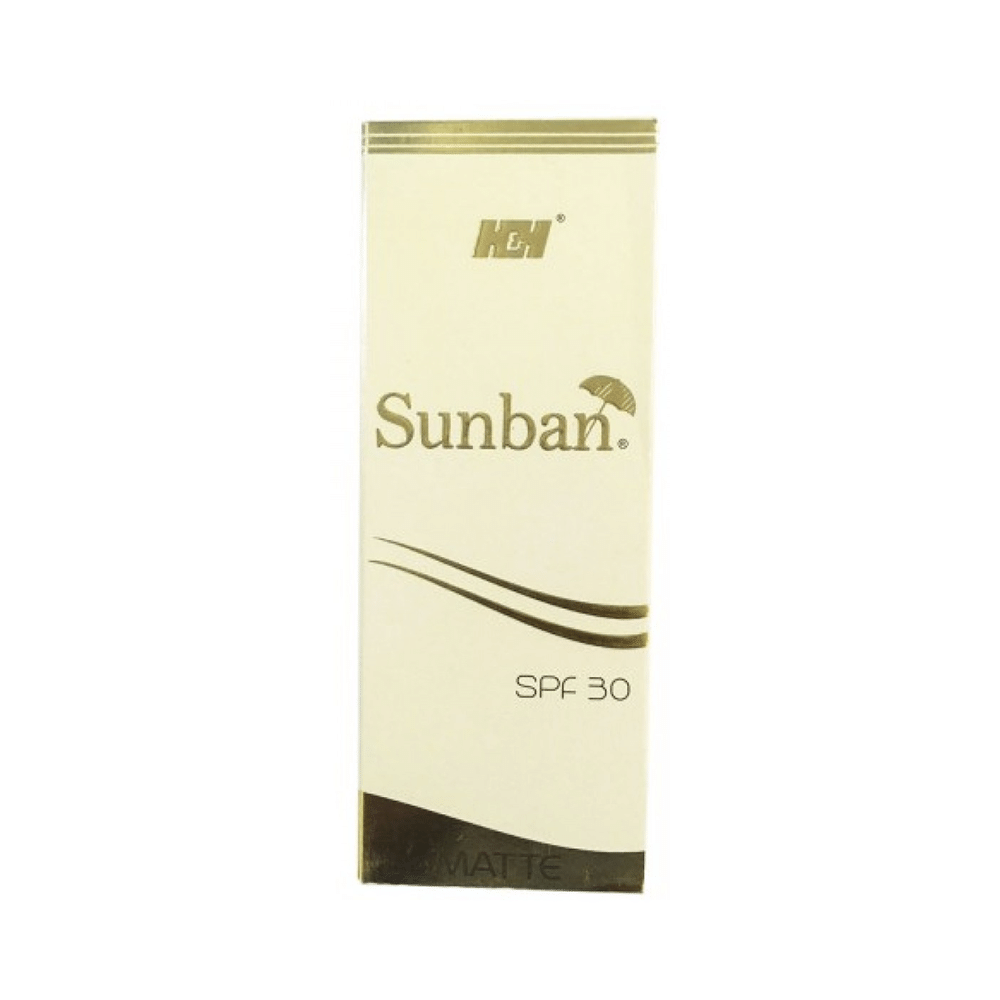 Sunban Matte Sunscreen UVA/UVB Gel SPF 30 | Non-Greasy & Non-Comedogenic