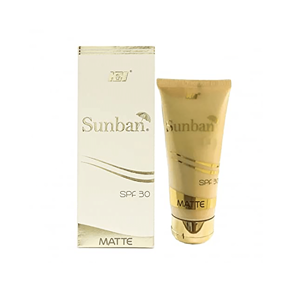 Sunban Matte Sunscreen UVA/UVB Gel SPF 30 | Non-Greasy & Non-Comedogenic - Image 3