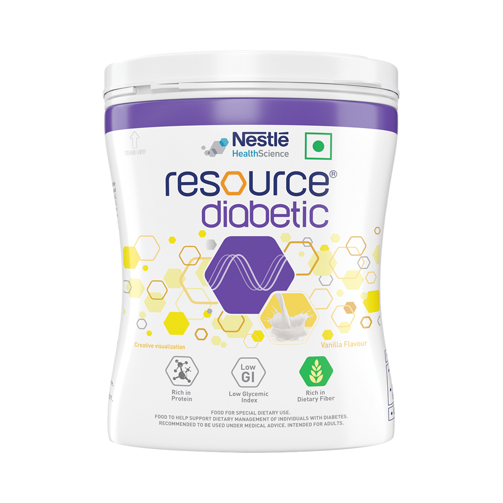 Nestle Resource Diabetic Supplement With Protein, Fibre & Low GI | Flavour Vanilla Powder - Image 1