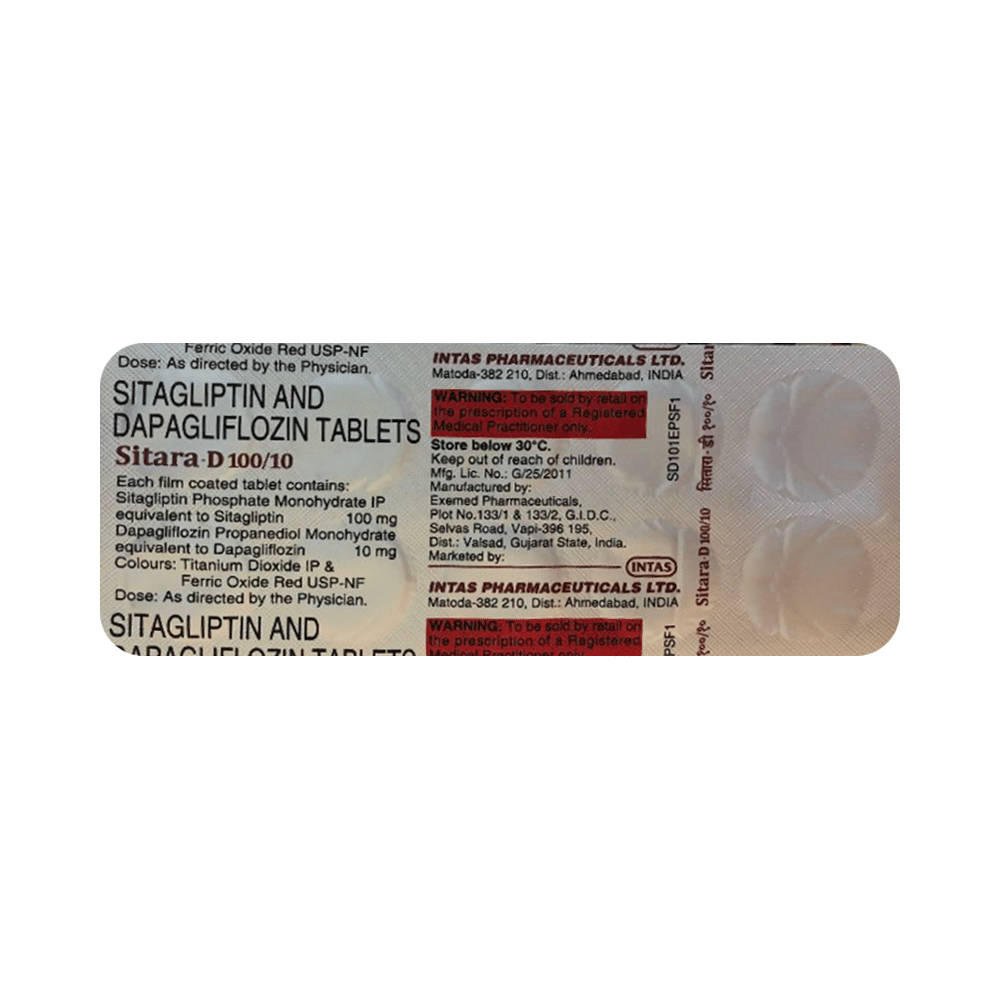 Sitara-D 100/10 Tablet - Image 4