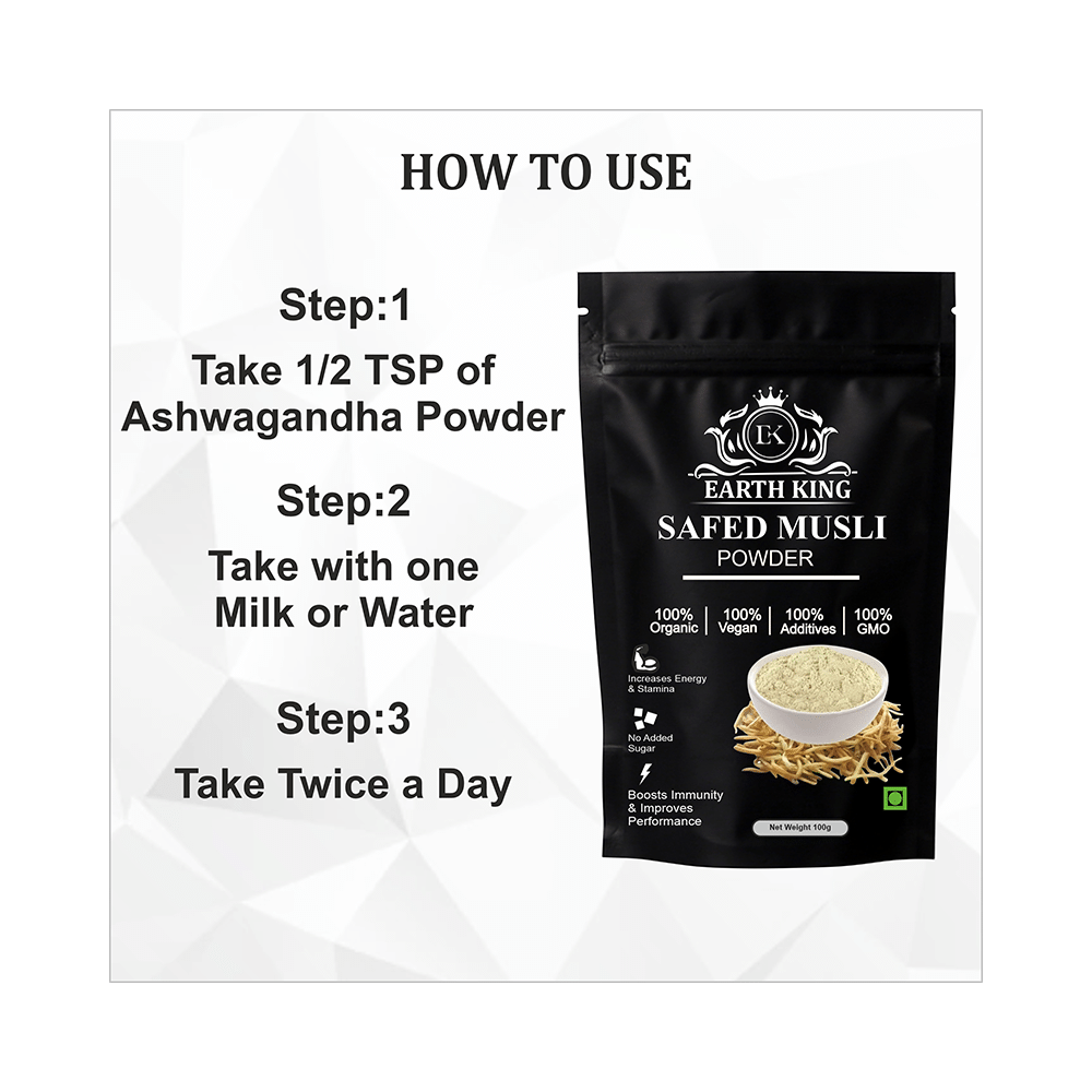 Earth King Safed Musli Powder (100gm Each) - Image 5