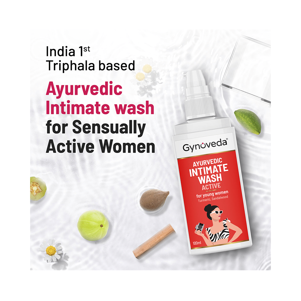Gynoveda Ayurvedic Intimate Wash Active for Young Women - Image 2