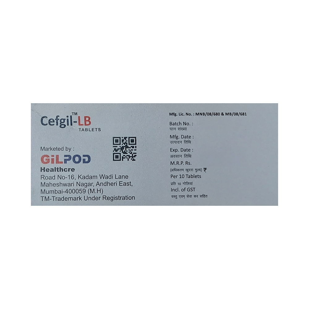 Cefgil-LB Tablet DT - Image 2