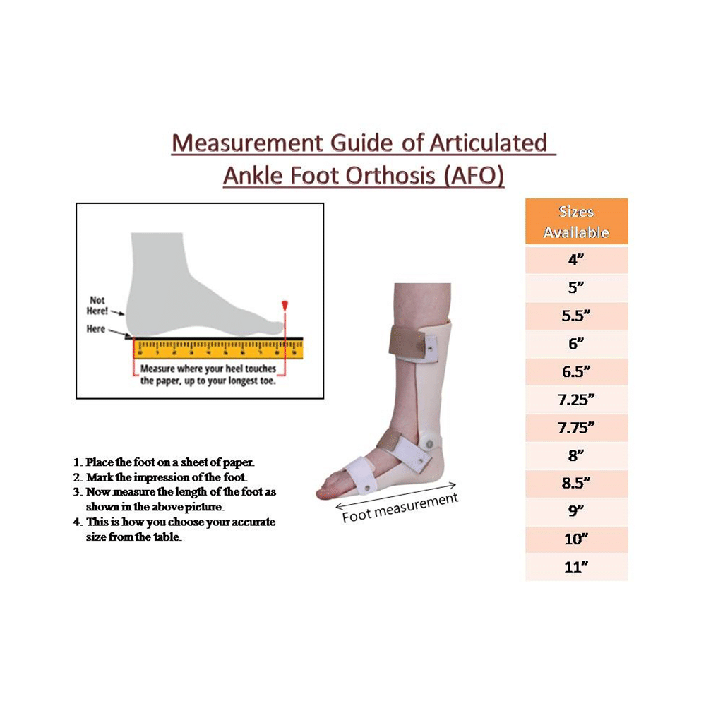 Salo Orthotics Articulated Ankle Foot Orthosis 7.75inch Right - Image 6