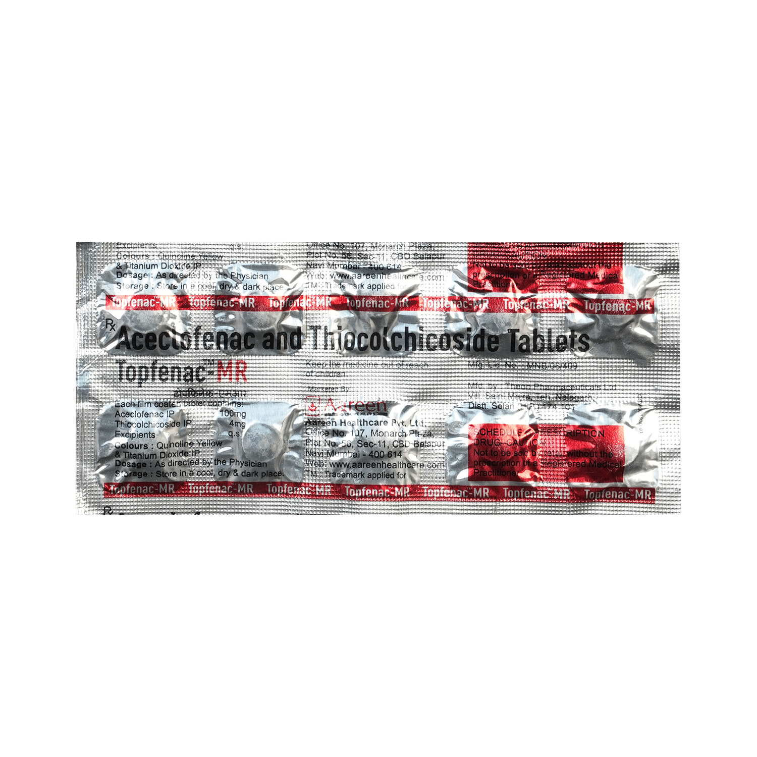 Topfenac MR 100mg/4mg Tablet - Image 3