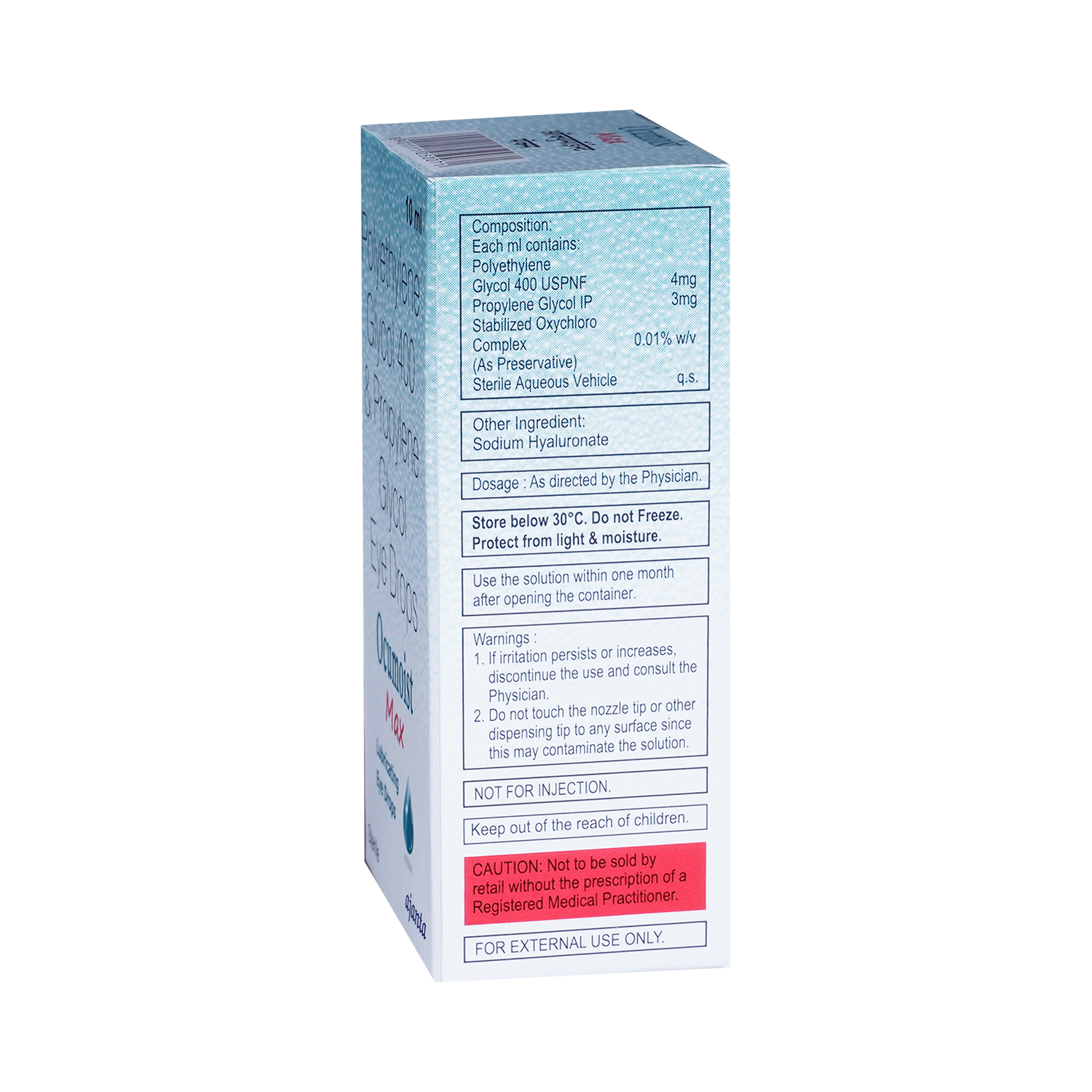 Ocumoist Max Polyethylene Glycol 400 & Propylene Glycol Lubricating Eye Drop - Image 3