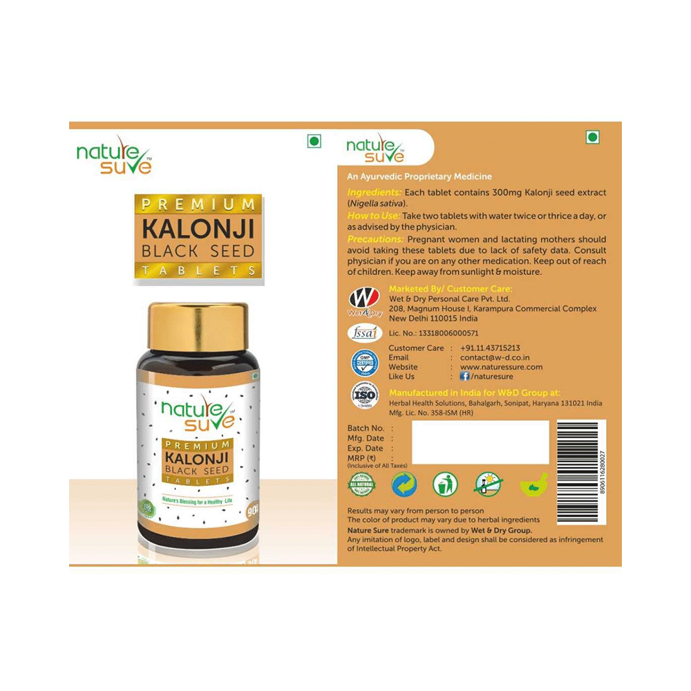 Nature Sure Premium Kalonji Black Seed Tablet - Image 5