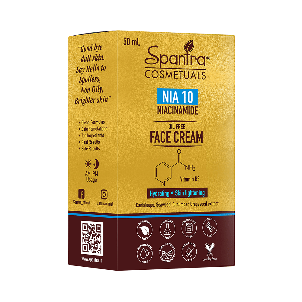 Spantra NIA 10 Niacinamide Oil Free Face Cream - Image 1