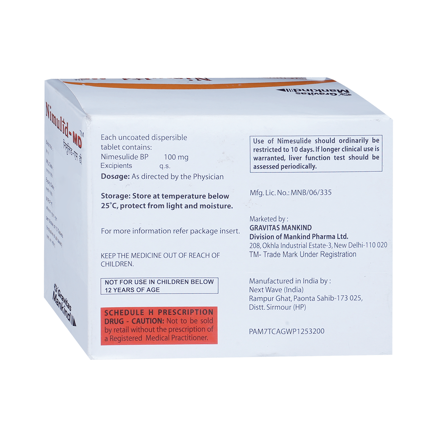 Nimulid-MD Tablet Orange - Image 3