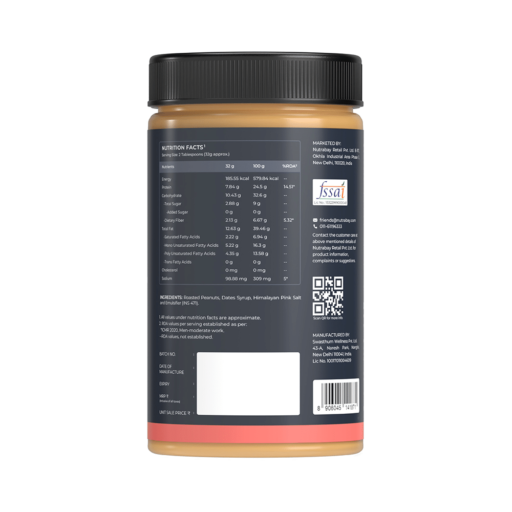 Nutrabay Foods Original Peanut for Weight Management Butter Creamy - Image 3