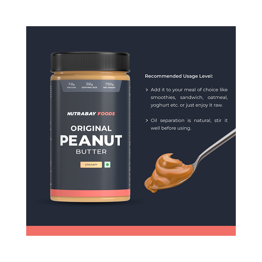 Nutrabay Foods Original Peanut for Weight Management Butter Creamy - Image 7