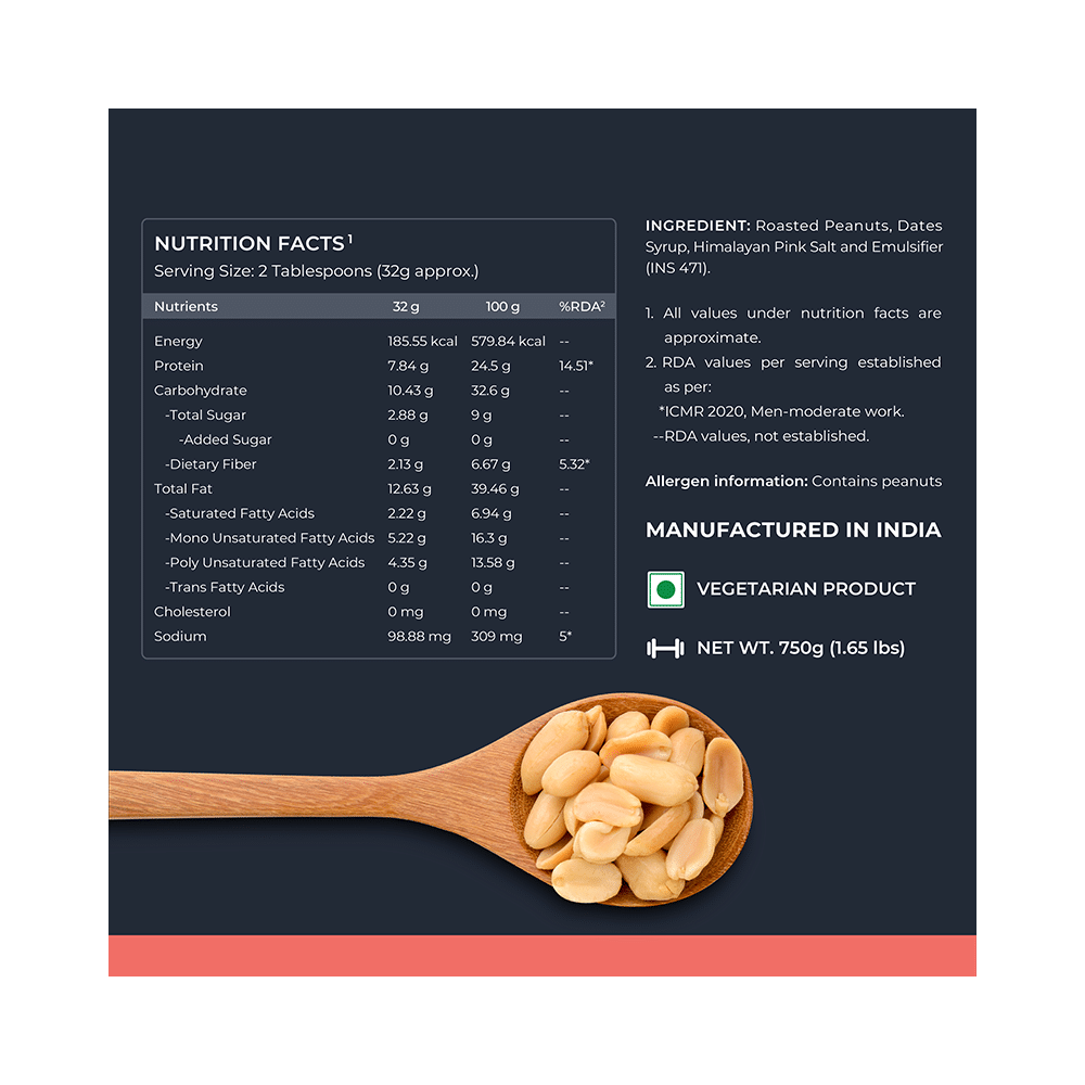 Nutrabay Foods Original Peanut for Weight Management Butter Creamy - Image 4