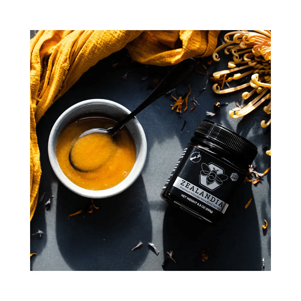 Zealandia Premium Manuka Multifloral Honey (250gm Each) MGO 100+ & MGO 250+ - Image 4