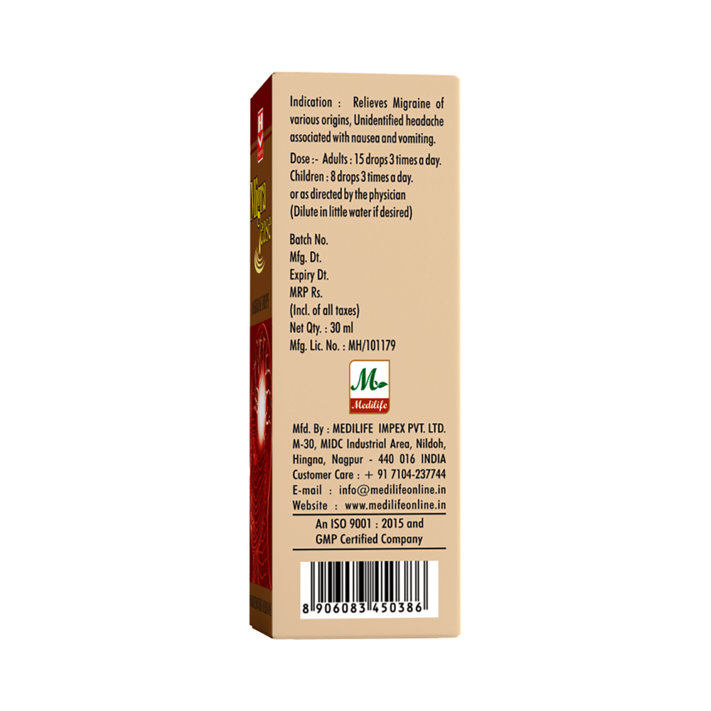 Homeopaths Migra Ease Drop (30ml Each) - Image 5