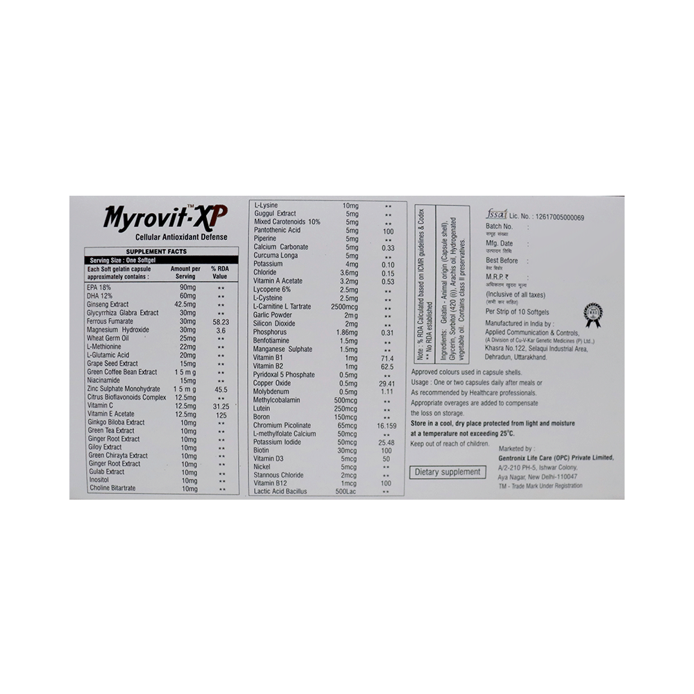 Myrovit-XP Soft Gelatin Capsule - Image 2