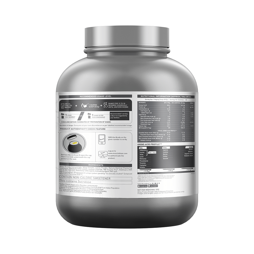 MuscleBlaze MuscleBlaze Biozyme Performance Whey Protein | For Muscle Gain | Improves Protein Absorption | Nutrition Care Biscoff Cookie - Image 2