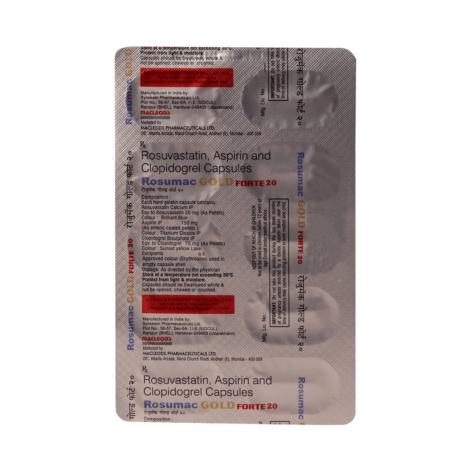 Rosumac Gold Forte 20mg Capsule - Image 6