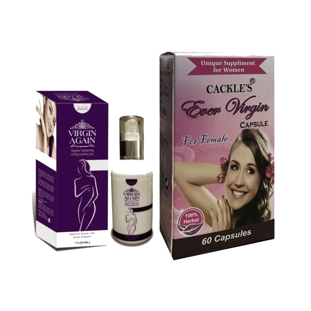 Cackle's Combo Pack of Ever Virgin 60 Capsule & Virgin Again Gel 50gm - Image 1
