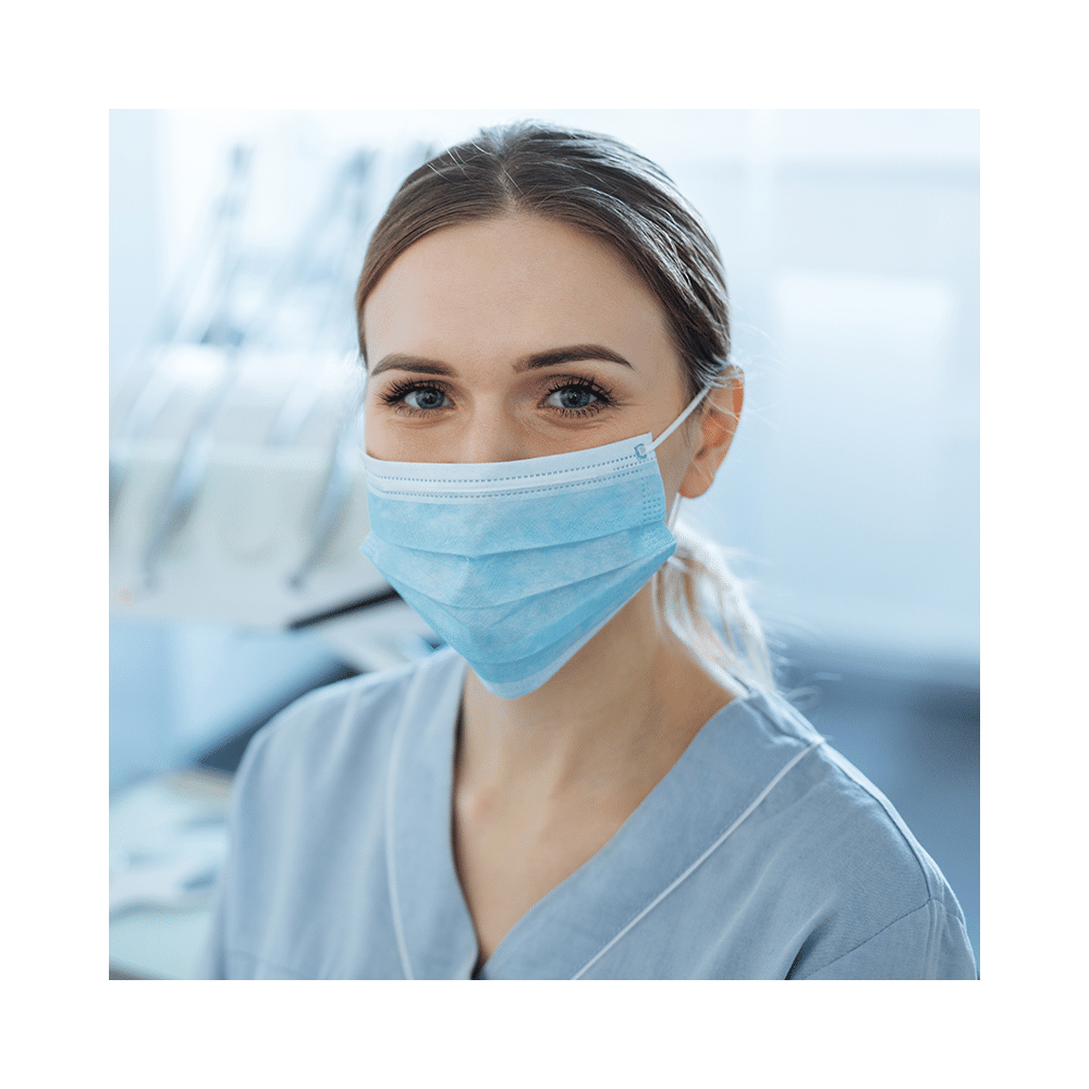 Advind Healthcare Non-Woven Disposable 3 Ply Surgical Mask with Melt Blown Fabric & Metal Nose Pin - Image 9