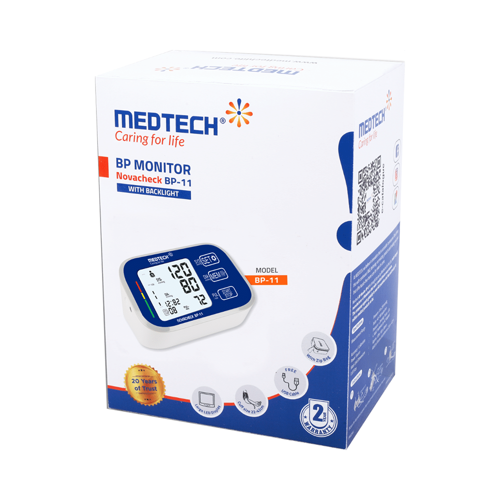 Medtech BP 11 Novacheck BP Monitor with Backlight - Image 7