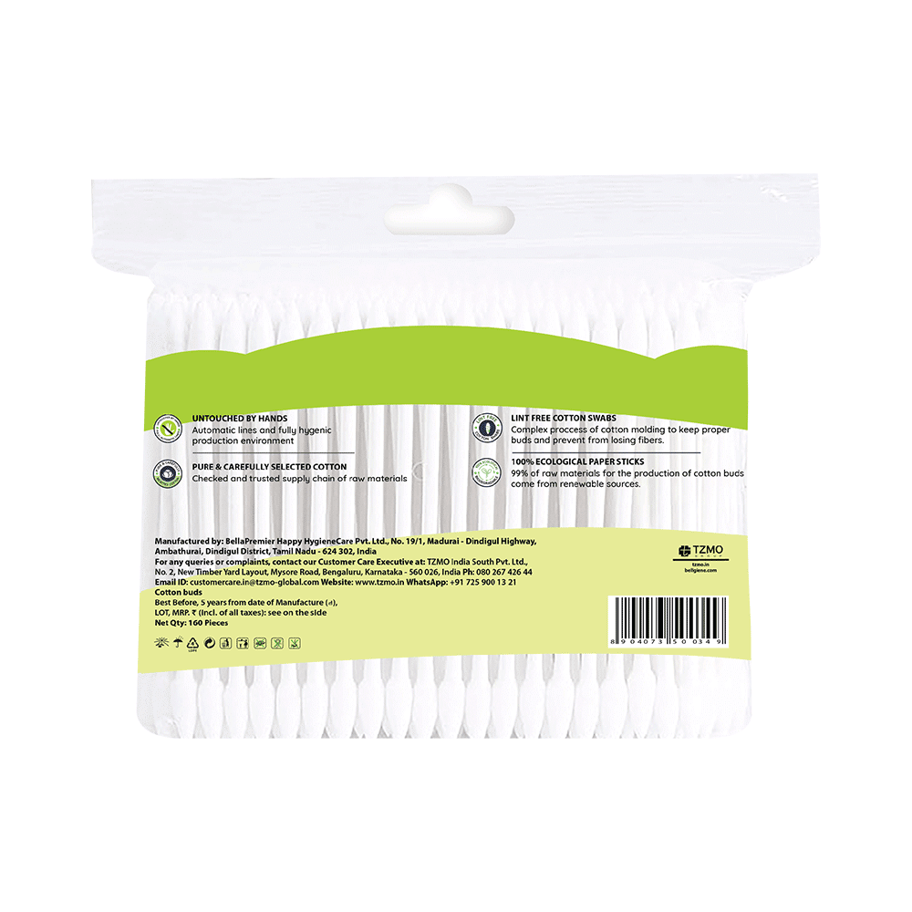 Bella Cotton Buds with Paper Stick - Image 2