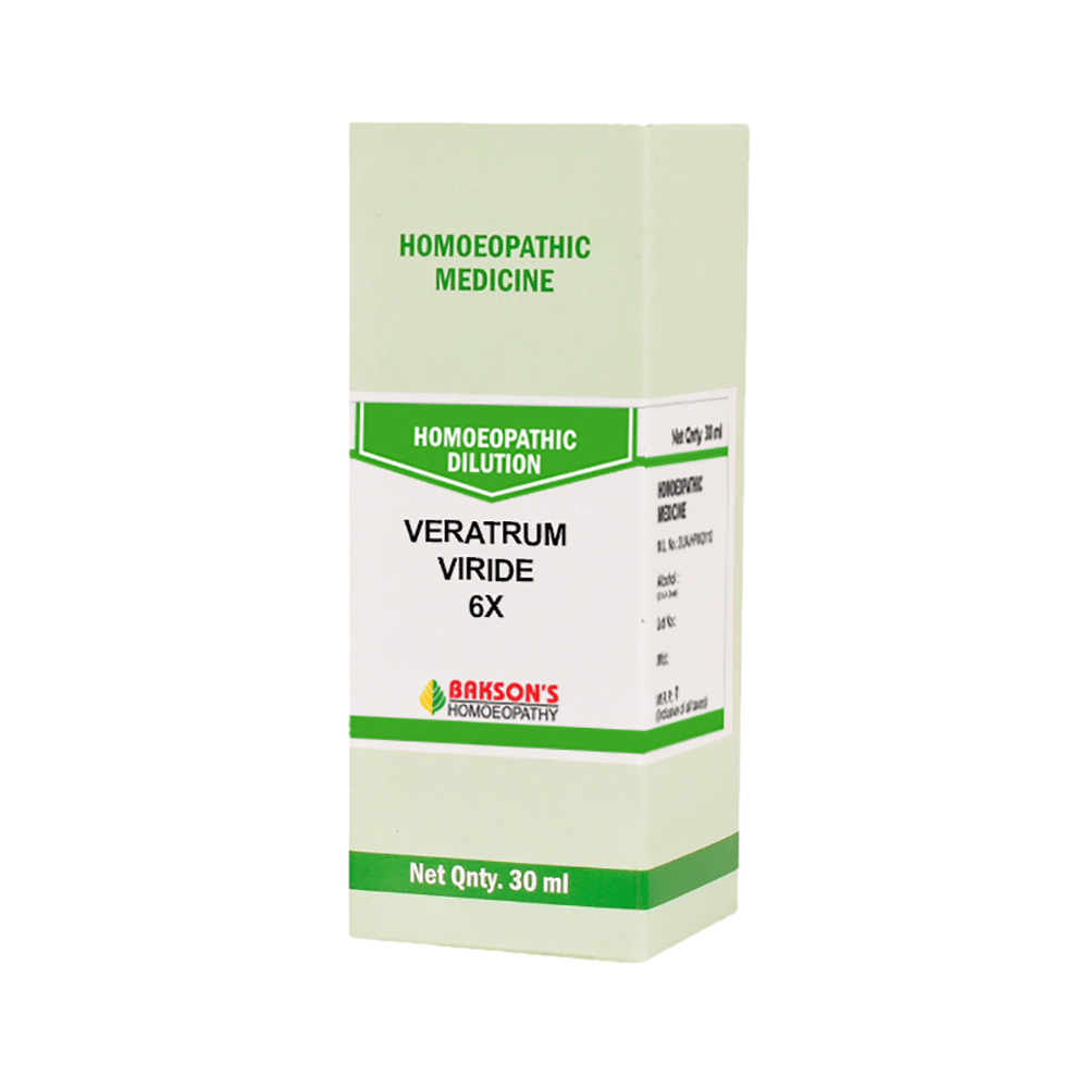 Bakson's Homeopathy Veratrum Viride Dilution 6X