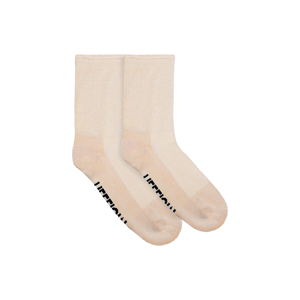 Heelium Diabetic Bamboo Socks Beige Free Size - Image 2