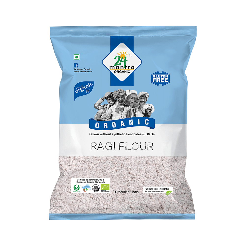 24 Mantra Organic Ragi Flour Gluten Free - Image 1