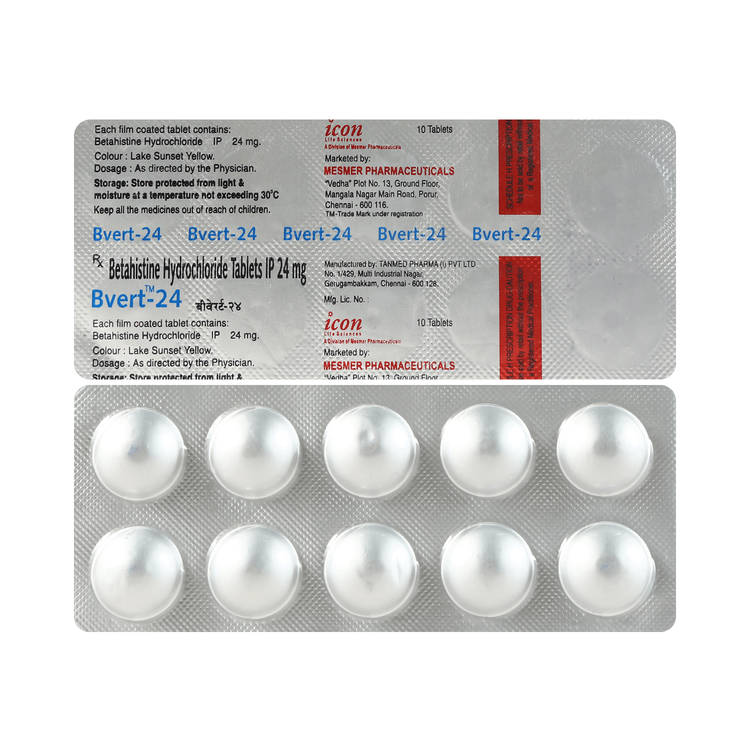 Bvert 24mg Tablet - Image 1