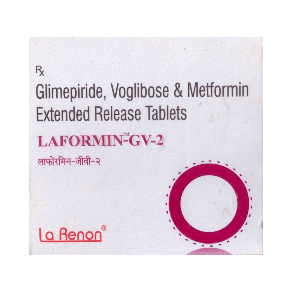 Laformin GV 2mg/500mg/0.2mg Tablet ER - Image 1