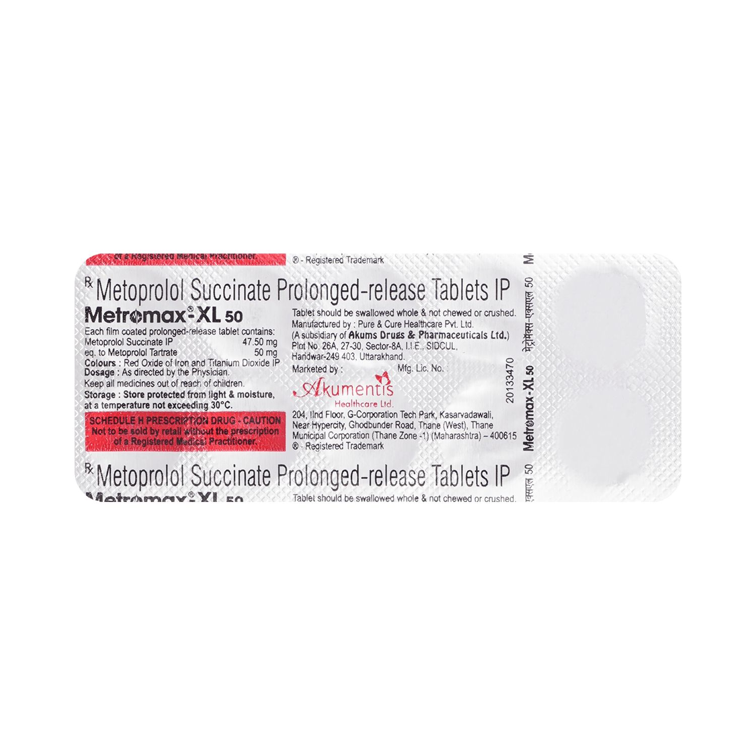 Metromax-XL 50 Tablet - Image 3