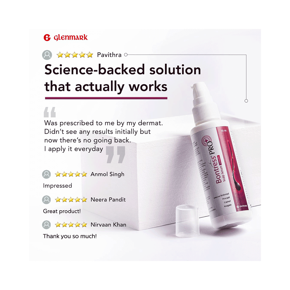 Bontress Pro + Hair Growth Serum with Anagain, Capixyl, Procapil & Redensyl | Reverse Hair Fall, Reactivate Hair Cells, Strengthen Weak Hair & Grow Thicker Hair | for Men & Women Hair Care - Image 3