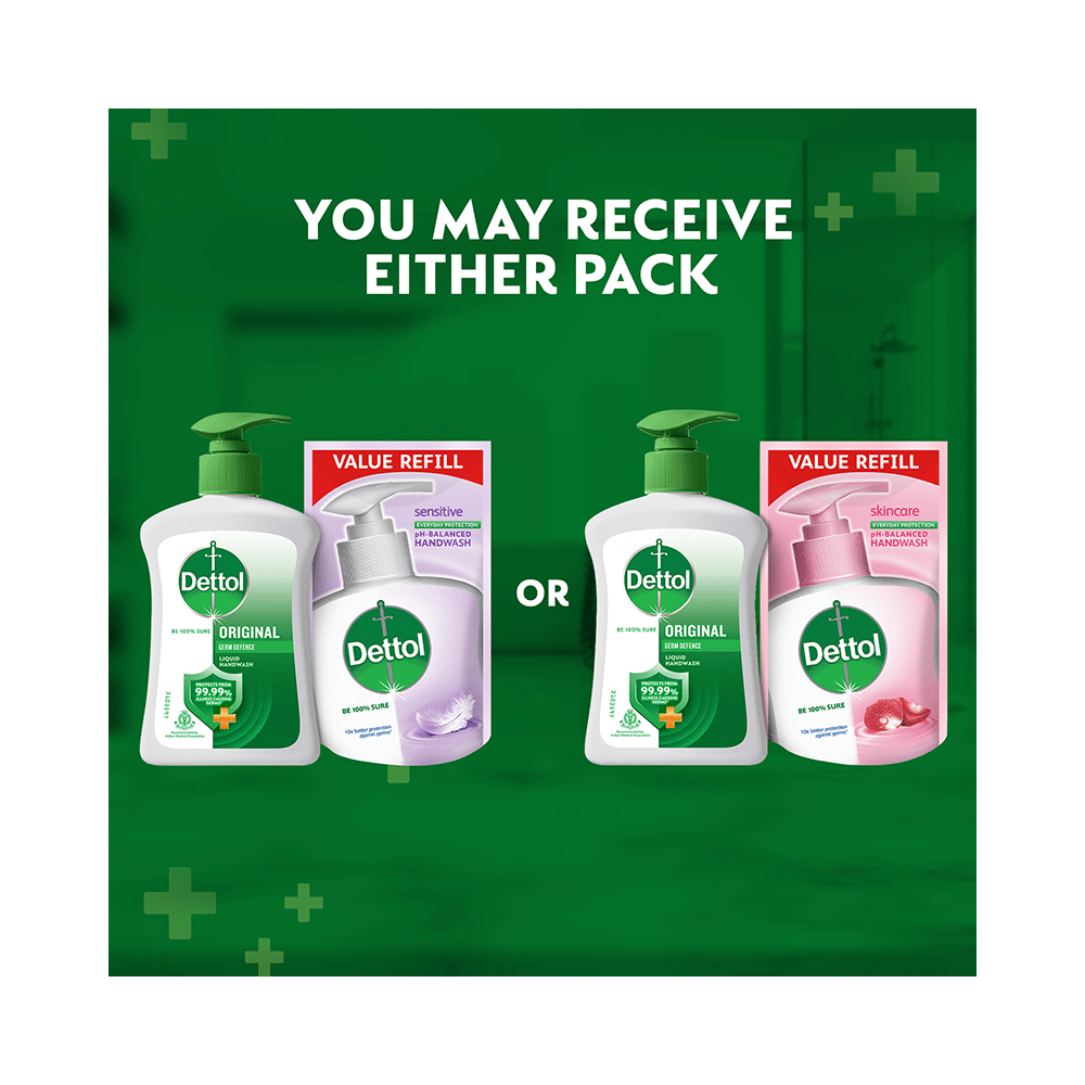 Dettol Original Liquid Handwash 200ml with Sensitive Liquid Handwash Refill 175ml - Image 4