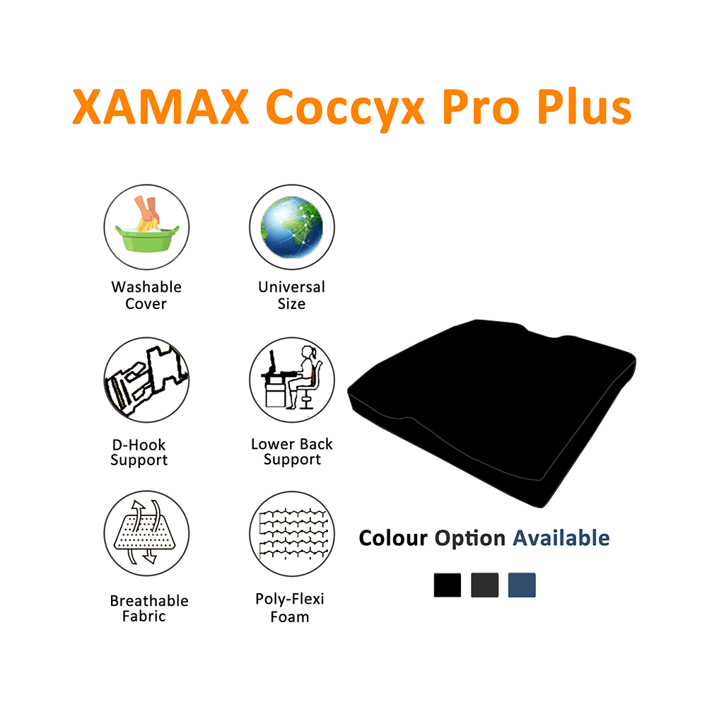 Xamax Coccyx Pro Plus Orthopedic Seatrest Black - Image 3