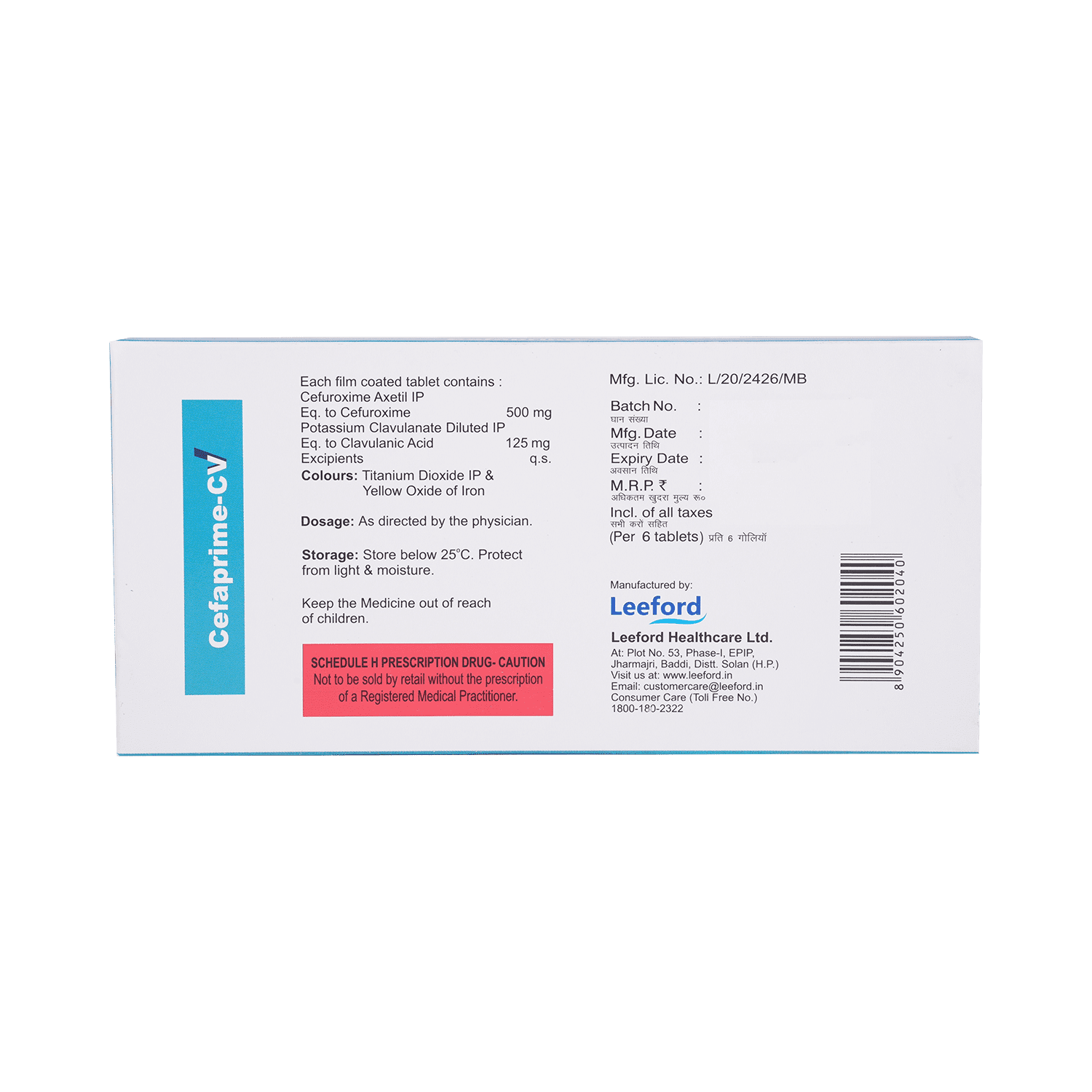 Cefaprime-CV Tablet - Image 3