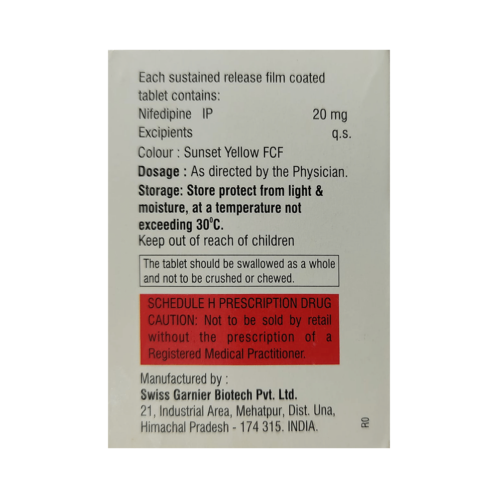 Folcardia Retard 20 Tablet SR - Image 2