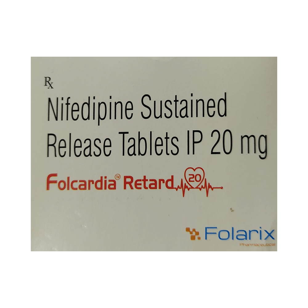 Folcardia Retard 20 Tablet SR - Image 1