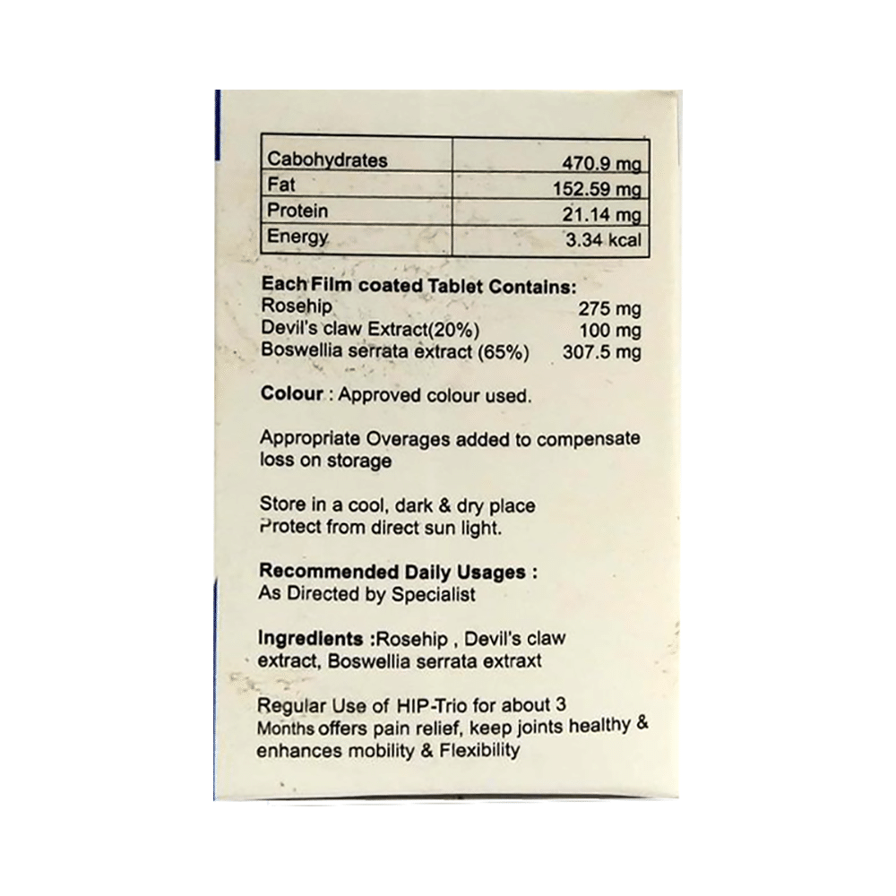 Hip-Trio Tablet with Rosehip Extract for Joint Health - Image 2