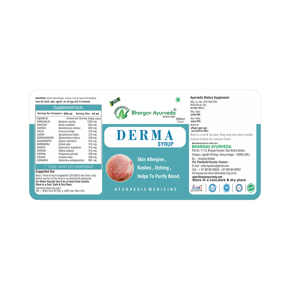 Dr.Bhargav’s Derma Syrup (500ml Each) - Image 3