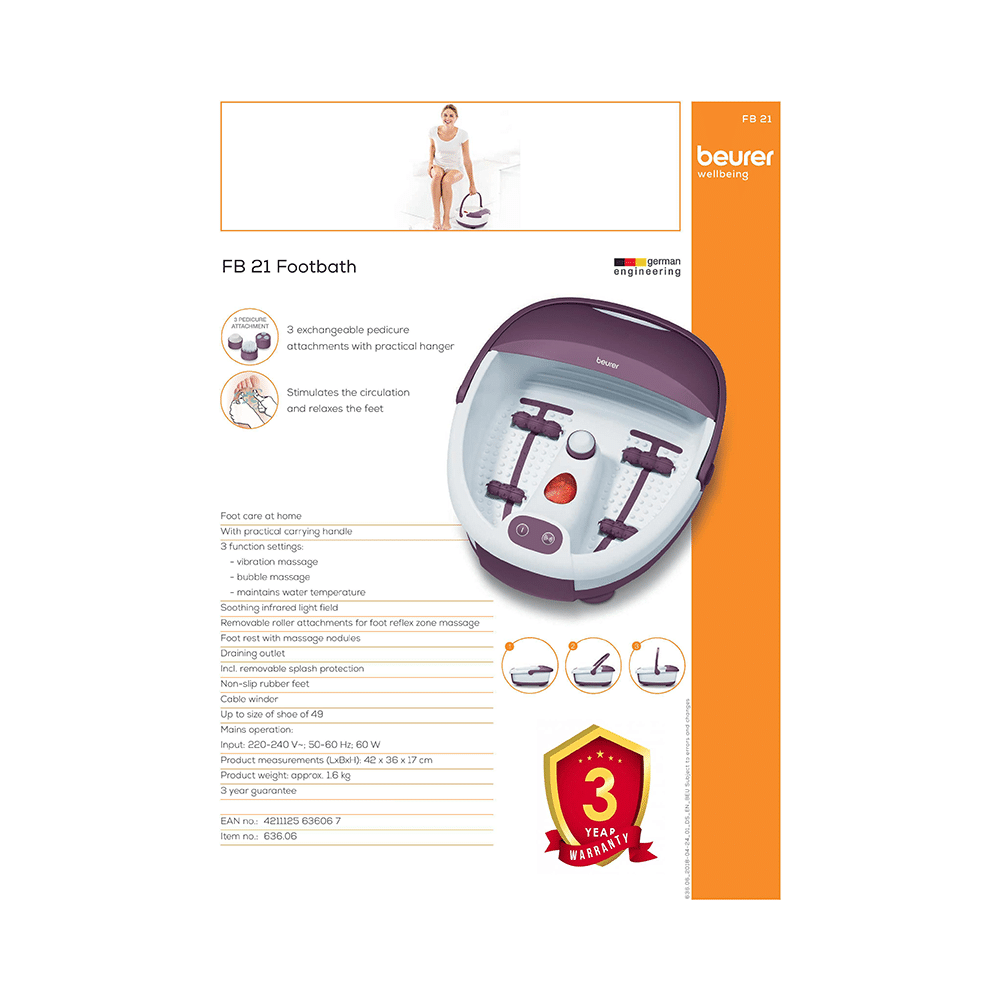 Beurer FB 21 Foot Spa Multicolor - Image 4