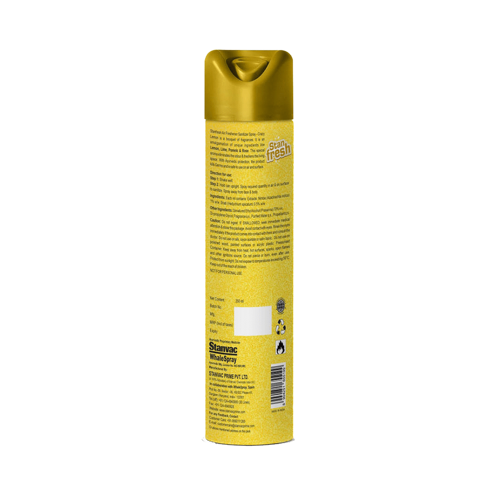 Stanfresh Air Freshener Sanitizer Spray Crazy Lemon - Image 2
