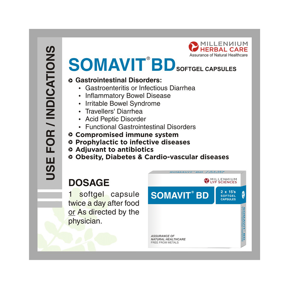 Somavit BD Softgel Capsule (30 Each) - Image 6