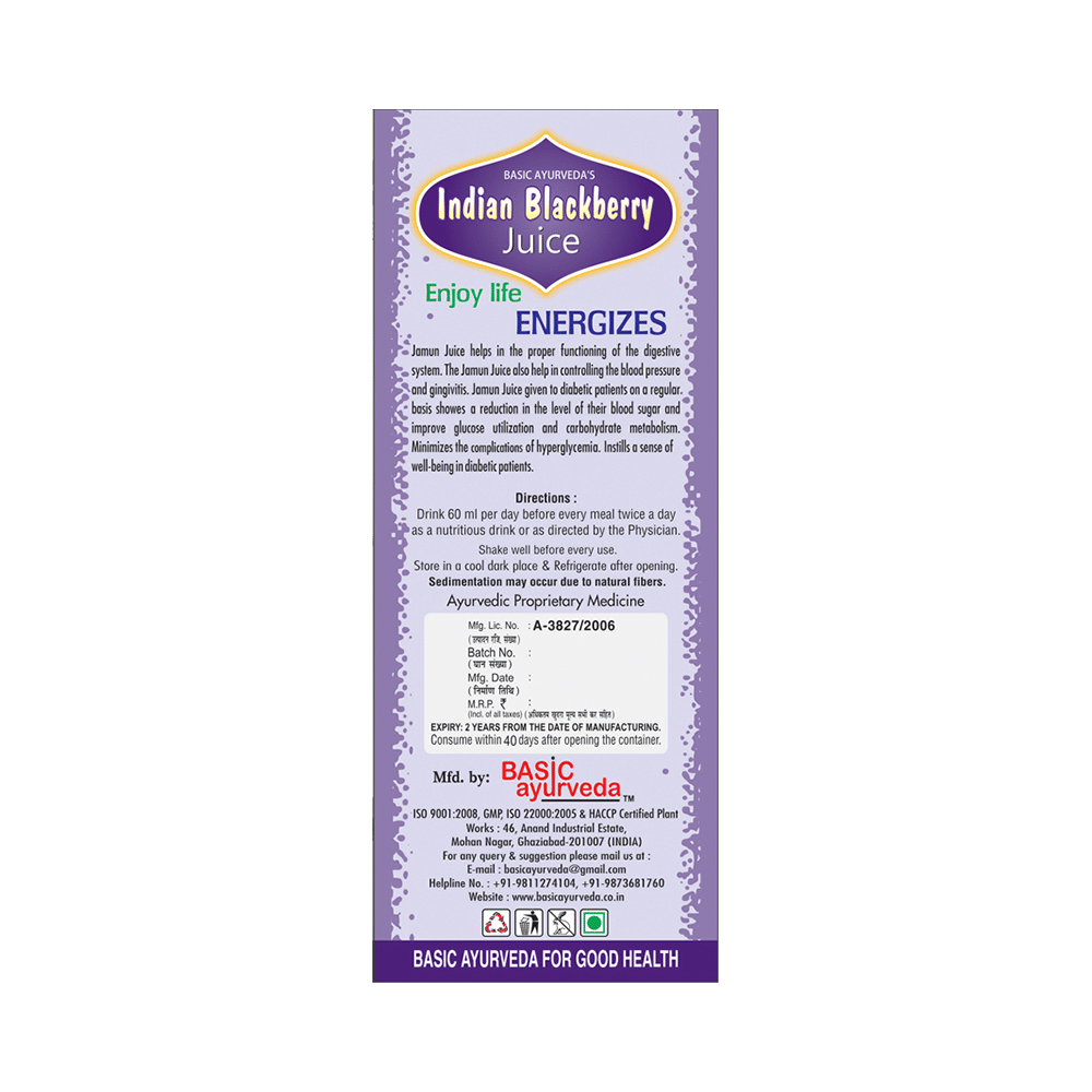 Basic Ayurveda Jamun Juice - Image 3