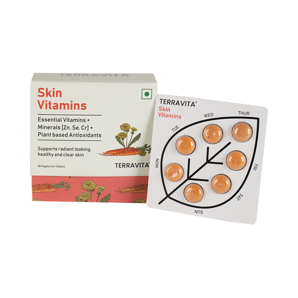 Terravita Skin Vitamins Vegetarian Tablet - Image 2