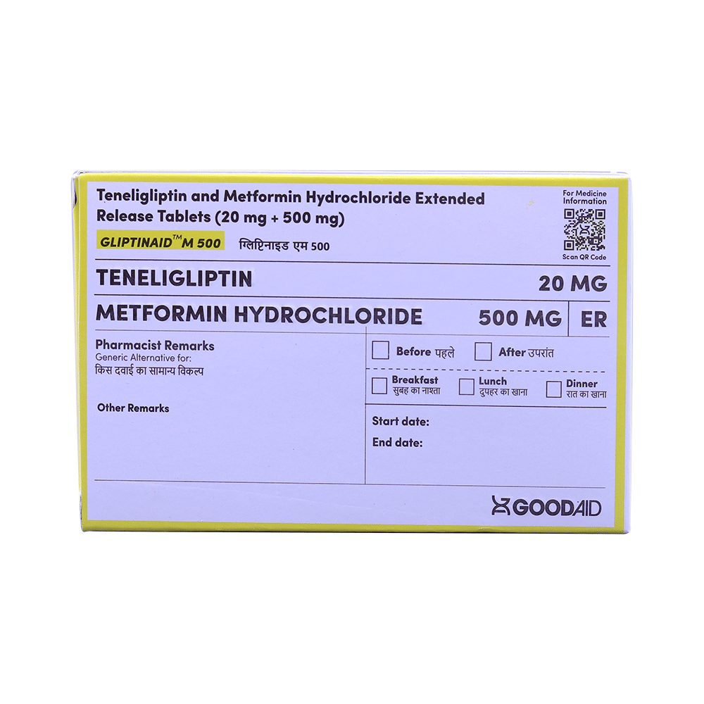 Gliptinaid M 500 Tablet ER - Image 1