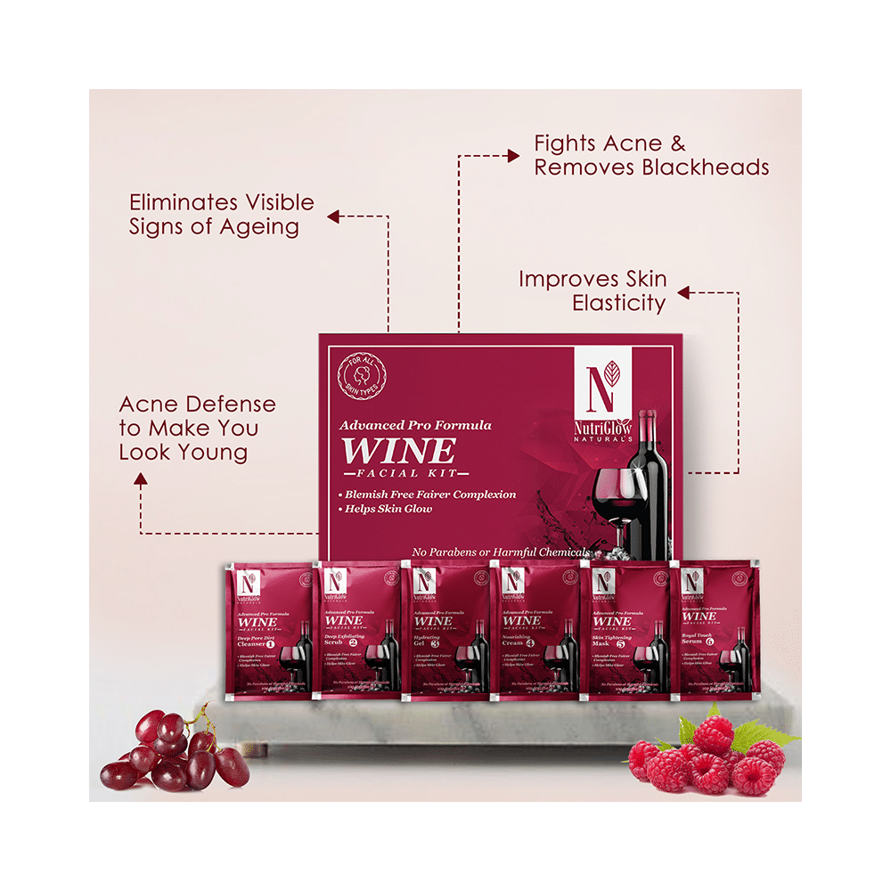 NutriGlow Natural's Advanced Pro Formula Wine Facial Kit - Image 4