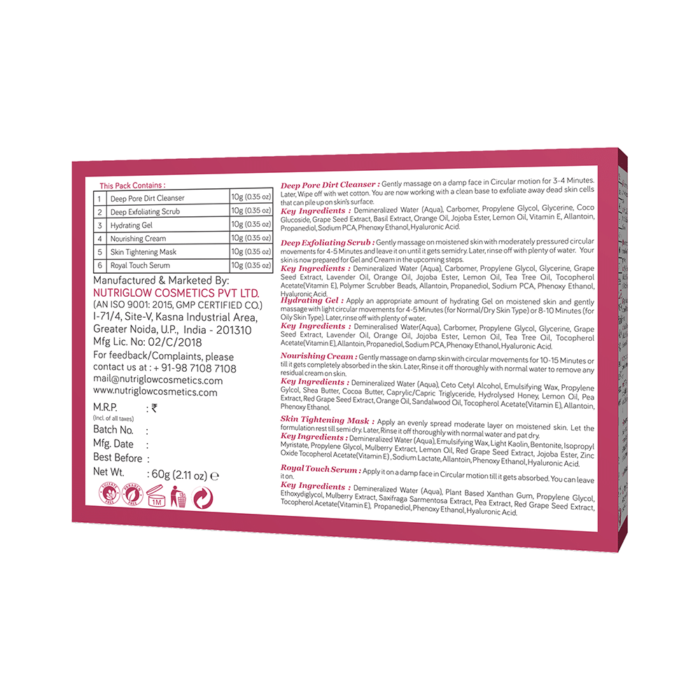 NutriGlow Natural's Advanced Pro Formula Wine Facial Kit - Image 2